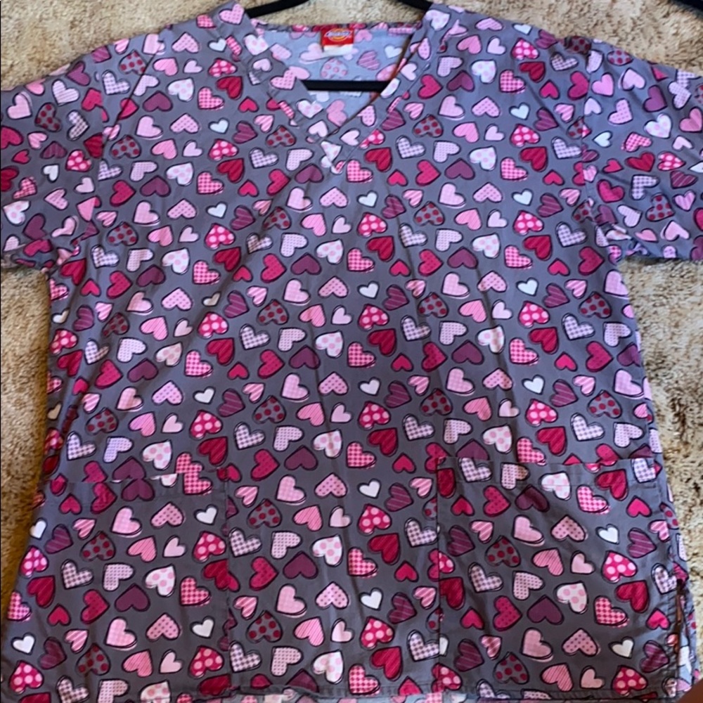 Dickies Heart Scrub Top